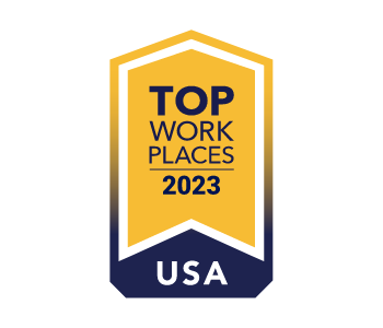USA Top Work Places 2023 Logo